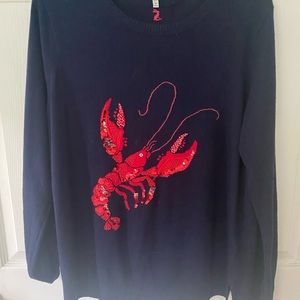Joules sequin lobster sweater
